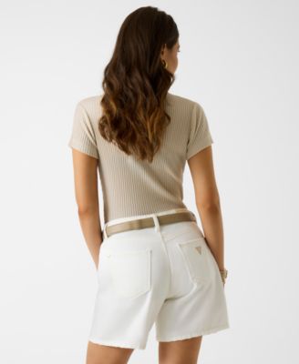 Women's Charline Short-Sleeve Serafino Top