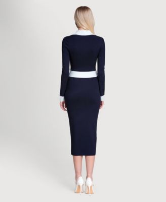 Women's Belted Sweater Dress