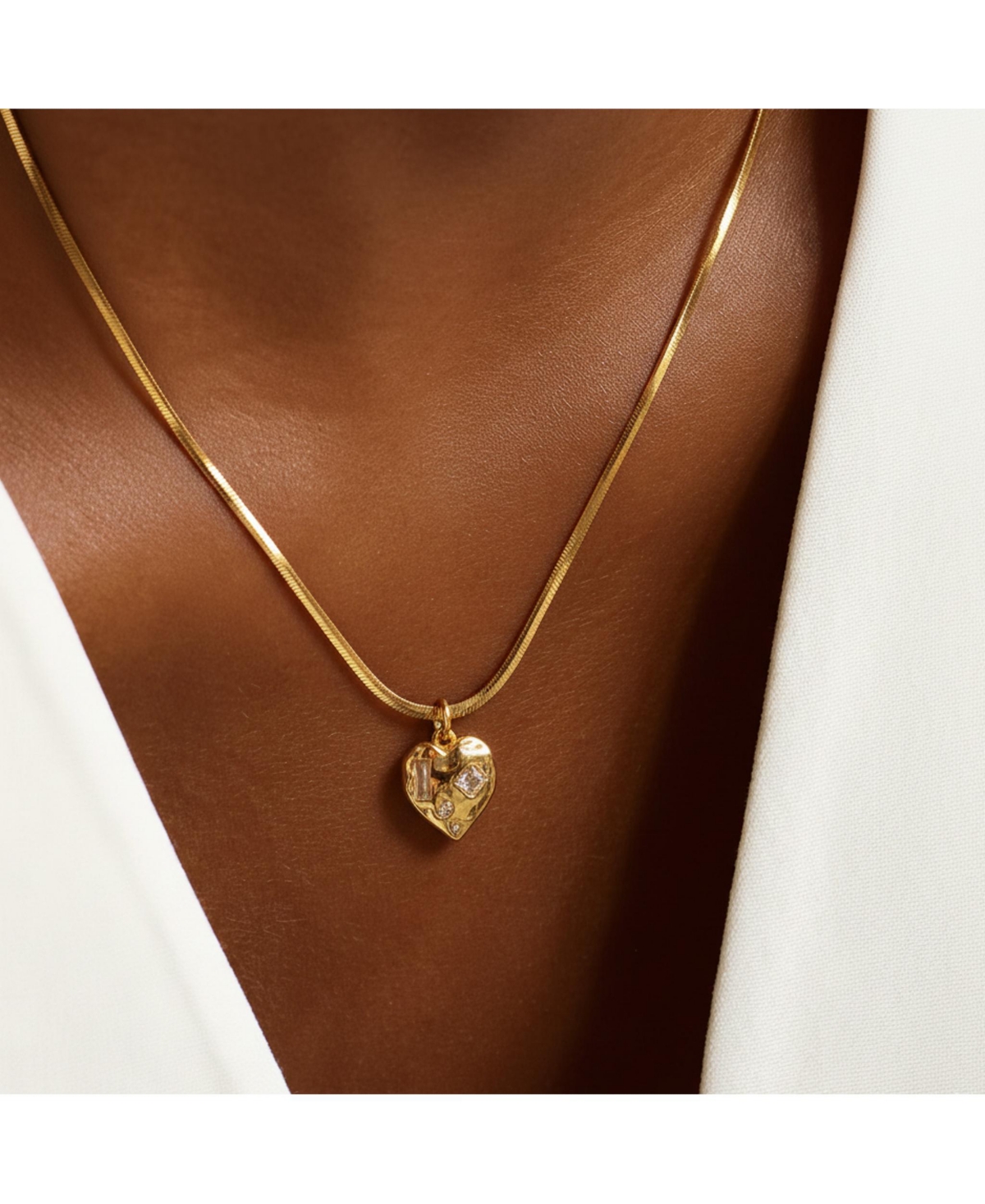 Joey Baby Golden Heart Pendant Necklace