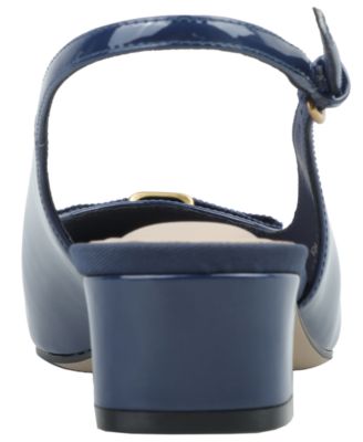 Women's Battah Block Heel Slingback Pumps