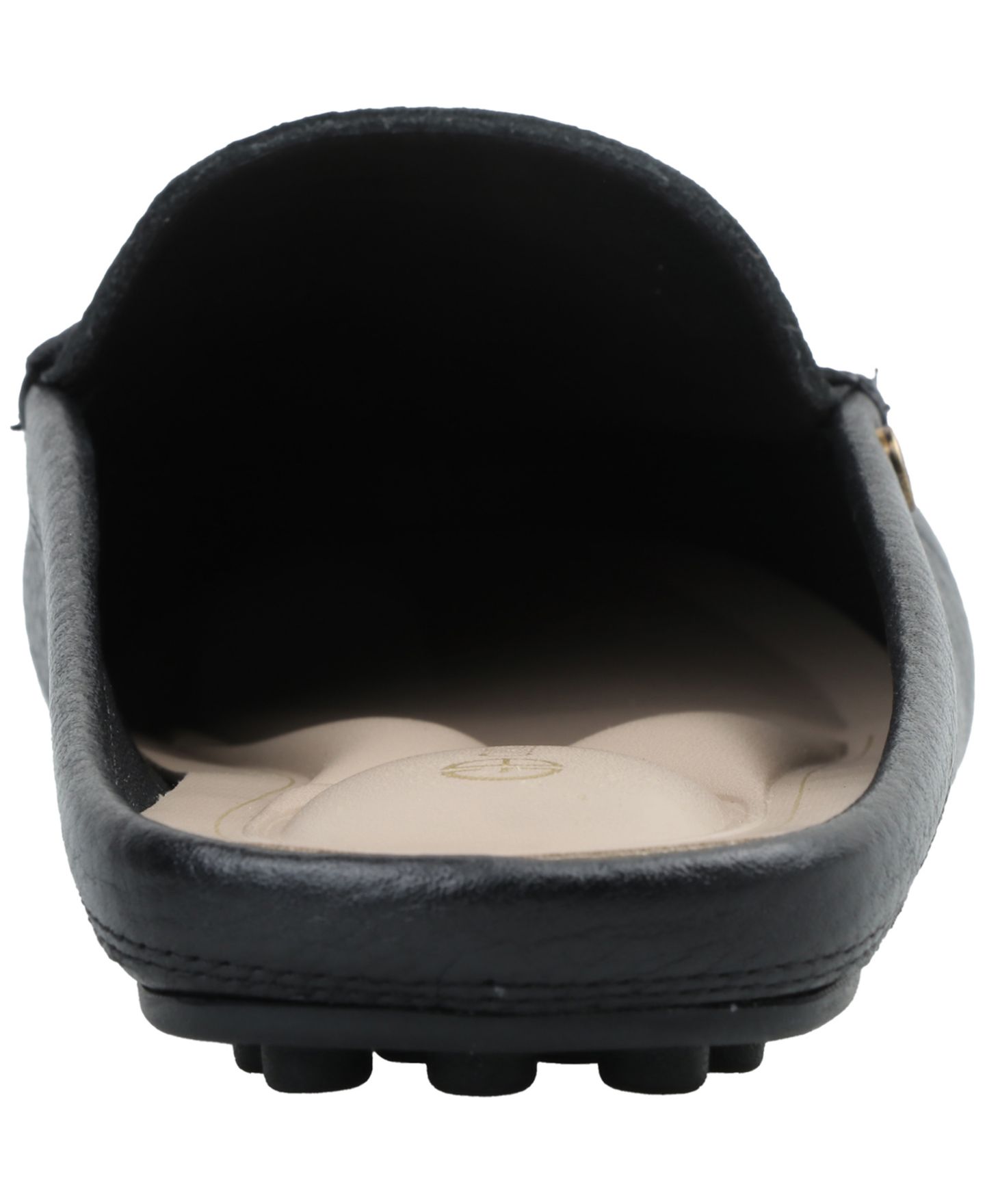 Женские сабо Giani Bernini Aimeey Slip On Driver Mules, цвет: Чёрный кожаный — фото 8