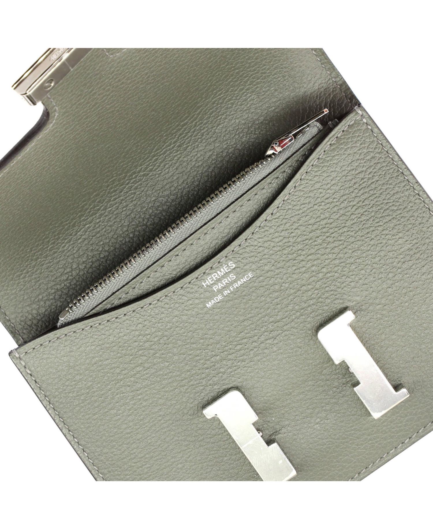 Pre-Owned HERMES Constance Slim Wallet Evercolor