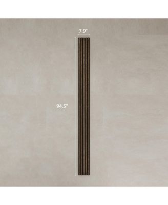 95" x 8" Wood Wall Panels, 4 Pack Slat Acoustic Panels,