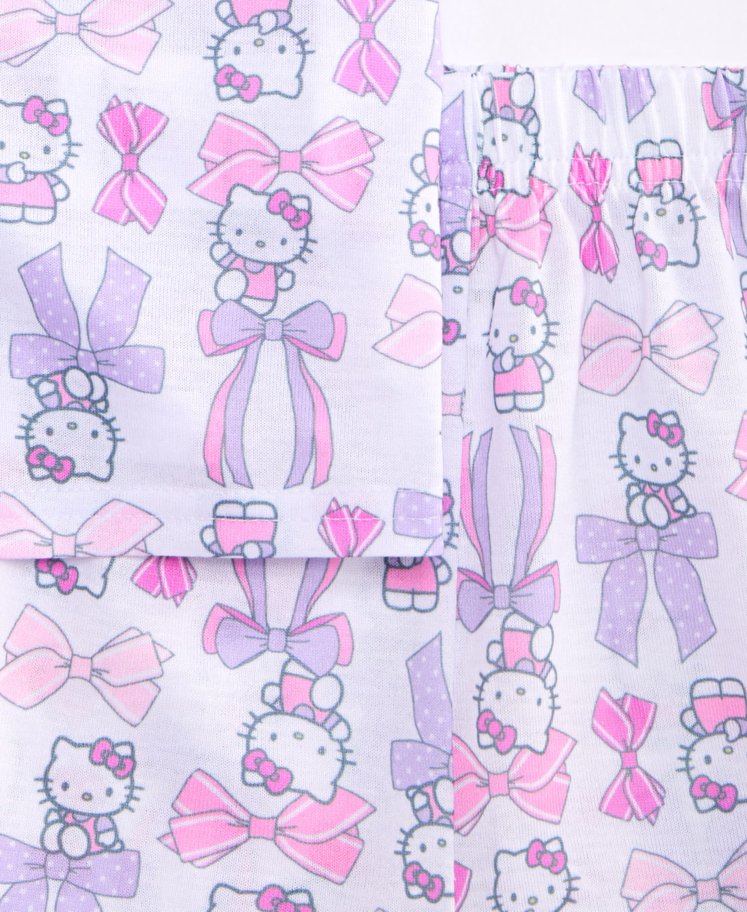 Girls' 4-10 Button-Down Short Pajamas, 2-Piece Set