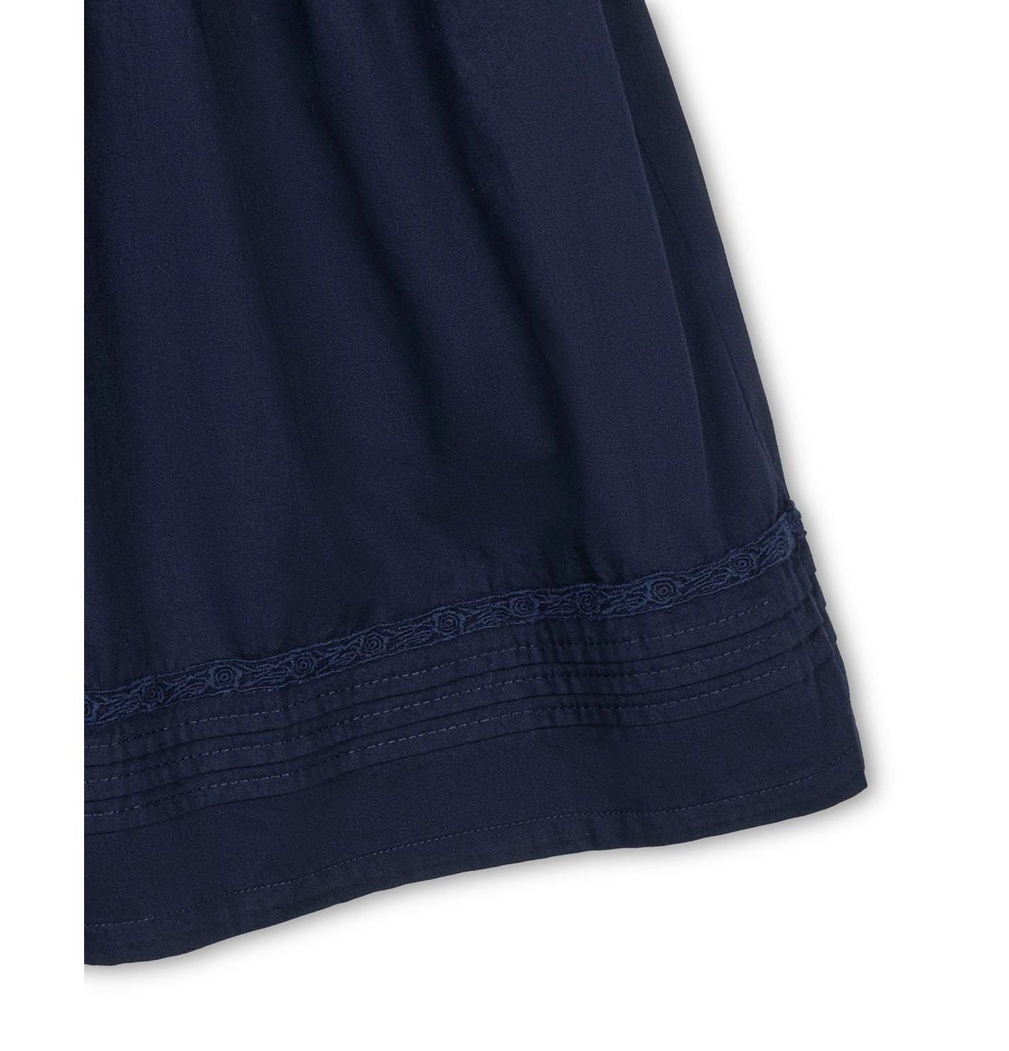 Платье Hope & Henry Organic Puff Sleeve Pintuck Sateen Party Dress для девочек, цвет: Тёмно-синий — фото 5