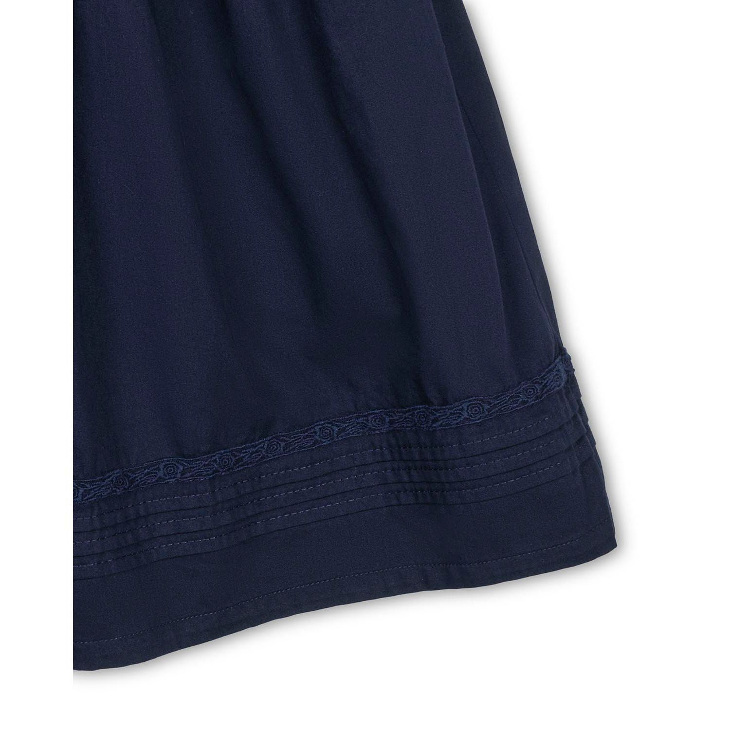 Big Girls Hope and Henry Organic Puff Sleeve Pintuck Sateen Party Dress