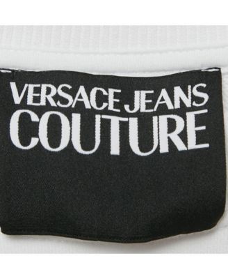 Men's Jeans Couture White Logo Embroidery Cotton Sweatshirt