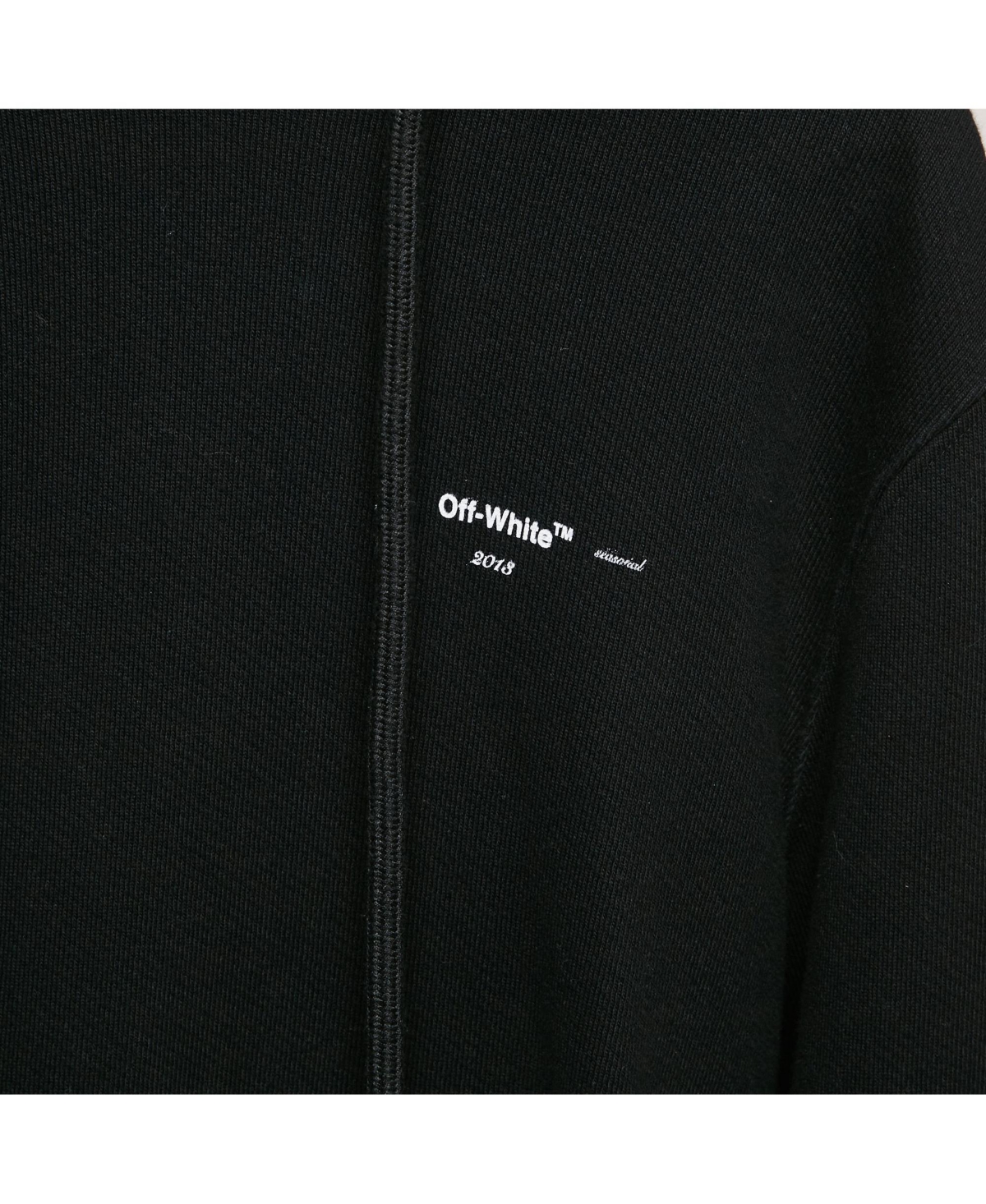 Pre-Owned Off-White Men's Cotton Knit Arrow Applique Hoodie