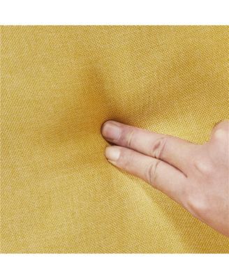 Upholstered Mid-century Modern Accent Chair, Yellow