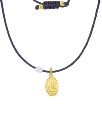 Waterproof Yellow Leaves Pearl Adjustable Necklace