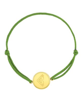Waterproof Yellow RD Triangular Charm Adjustable Bracelet