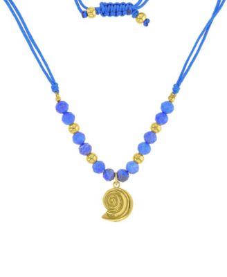 Waterproof Yellow Beads Labradorite Adjustable Necklace