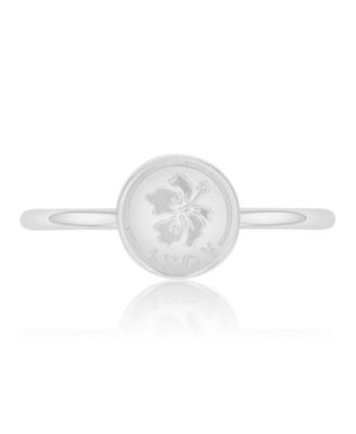 Waterproof Yellow Hibiscus Ring