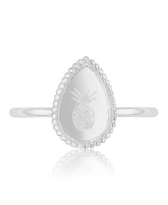 Roxy Waterproof Yellow Pineapple Ring - Platinum