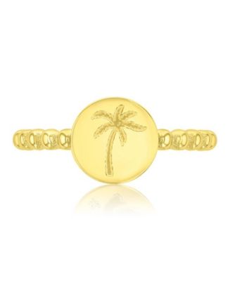 ROXY Waterproof Yellow Palm Tree Beads Ring - Macy's