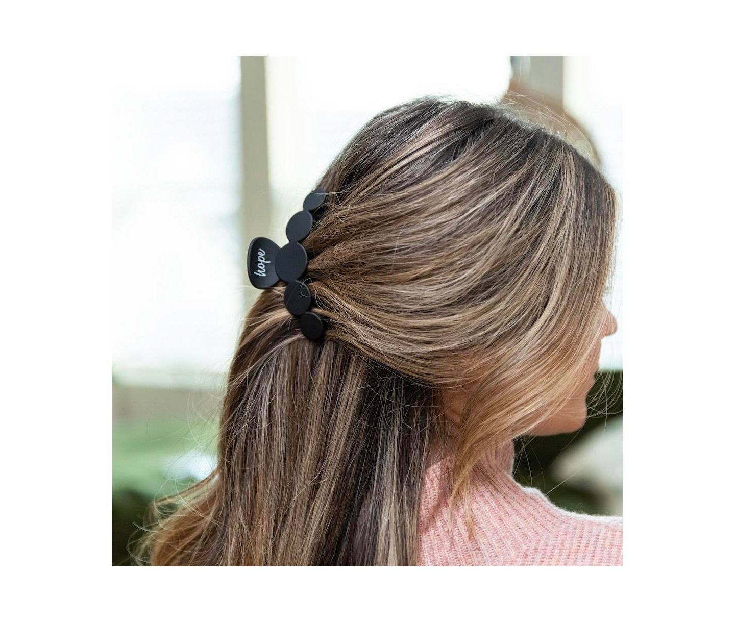 Женская заколка Headbands of Hope Matte Dot Claw Clip, цвет: Чёрный — фото 7