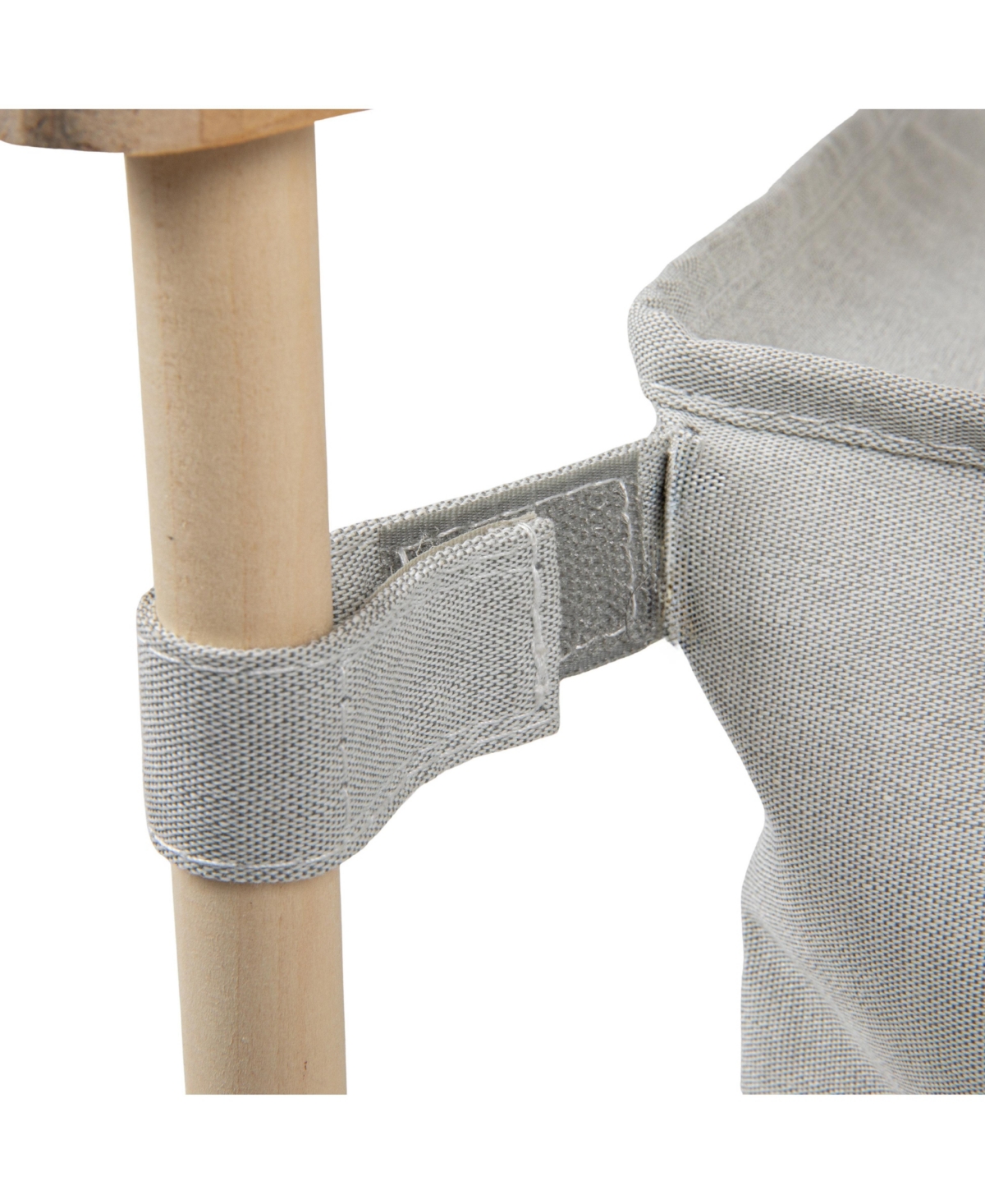 Household Essentials X-Frame Wood Laundry Hamper