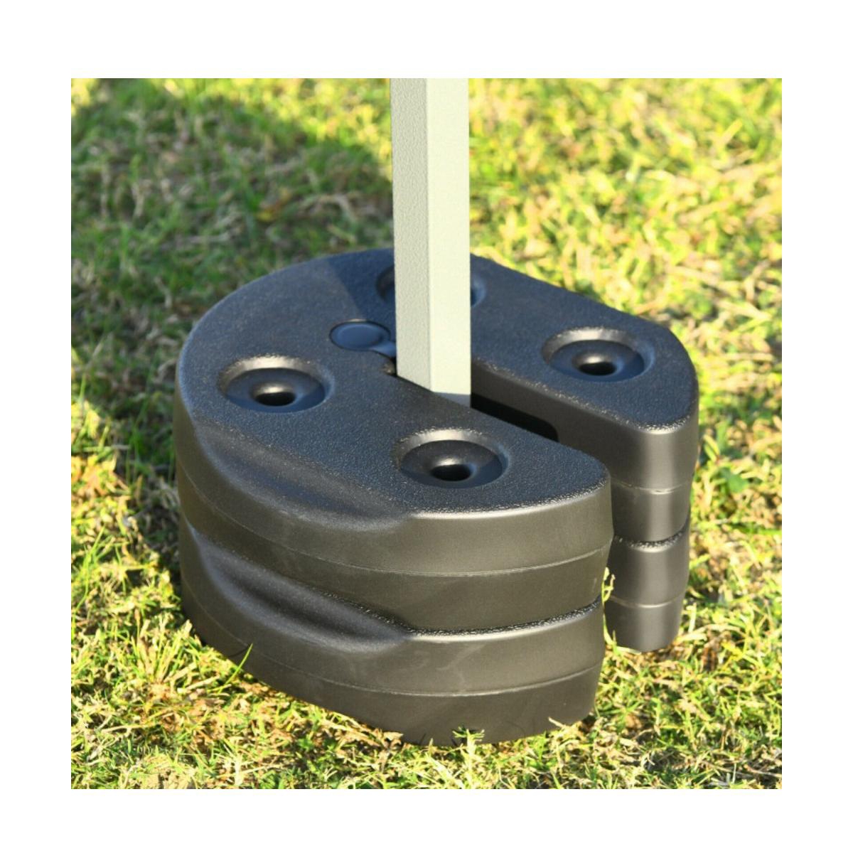 6 pieces Weight Plates Patio Canopy Tent Gazebo Shade Umbrella Water Filled