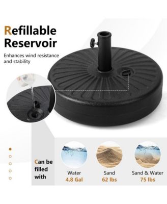 20 Inch Fillable Heavy-Duty Round Umbrella Base Stand