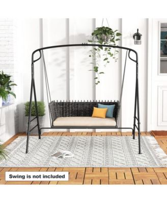 Outdoor Metal Swing Frame with Extra Side Bars