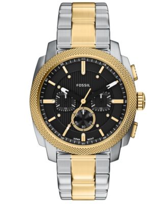 Men's Machine Chronograph Two-Tone Stainless Steel Watch, 44mm
