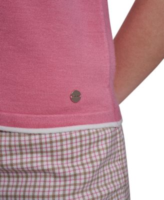 Women's Collared Tipped Polo Sweater