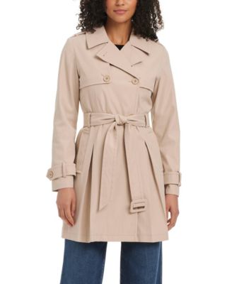 Women's Short Double-Breasted Trench Coat