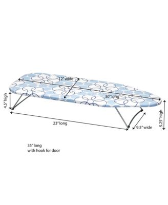 Handy Board Table Top Ironing Board, Silver with Magic Rings Cover