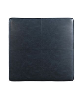 29" Leather Heidi Storage Ottoman