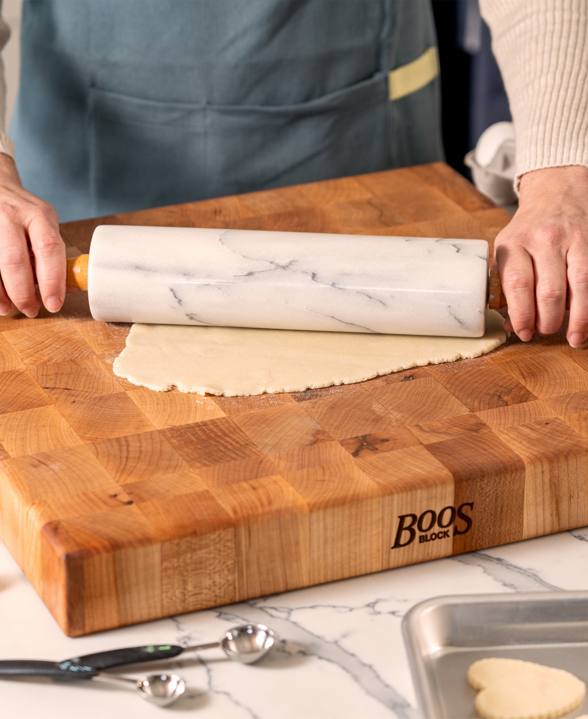John Boos Ccb Series Square Wooden Maple Cutting Board, 18" x 18"