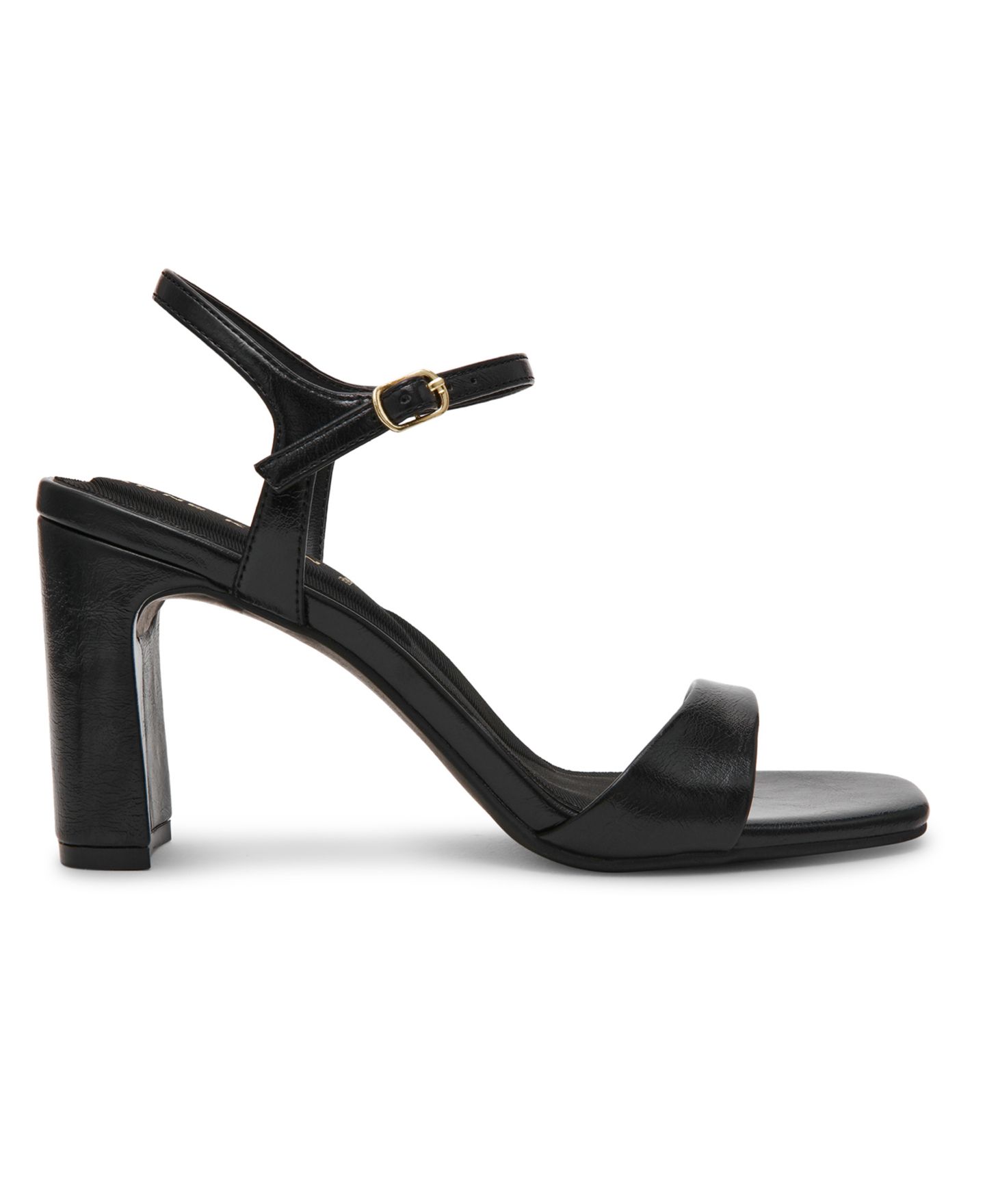 Женские сандалии Anne Klein Beata Square Toe Block Heel Dress Sandals, цвет: Чёрный — фото 2