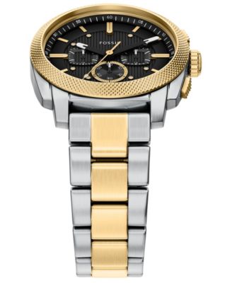 Men's Machine Chronograph Two-Tone Stainless Steel Watch, 44mm