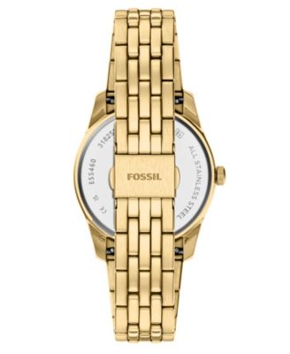 Women's Scarlette Three-Hand Day-Date Gold-Tone Stainless Steel Watch, 34mm