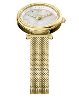 Women's Carlie Three-Hand Gold-Tone Stainless Steel Watch, 28mm