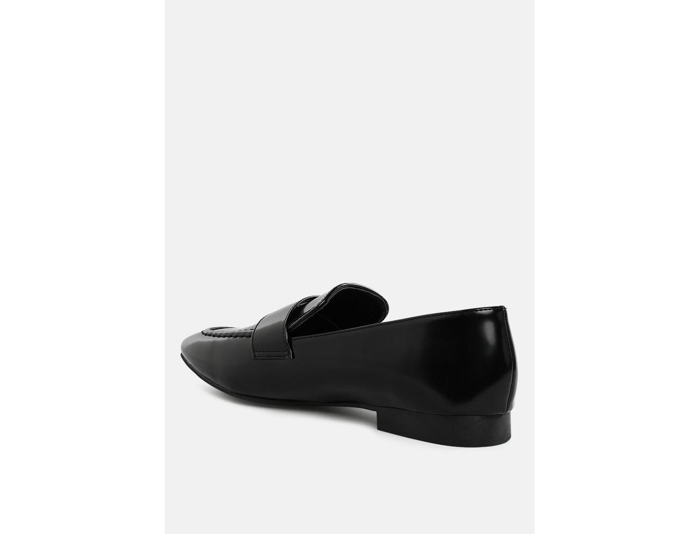 Женские туфли London Rag Bellagio Flat Heel, цвет: Чёрная искусственная кожа — фото 4