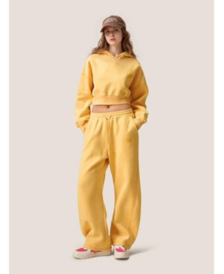 Women's Cloud Essential Fleece Cropped Pullover Hoodie Set