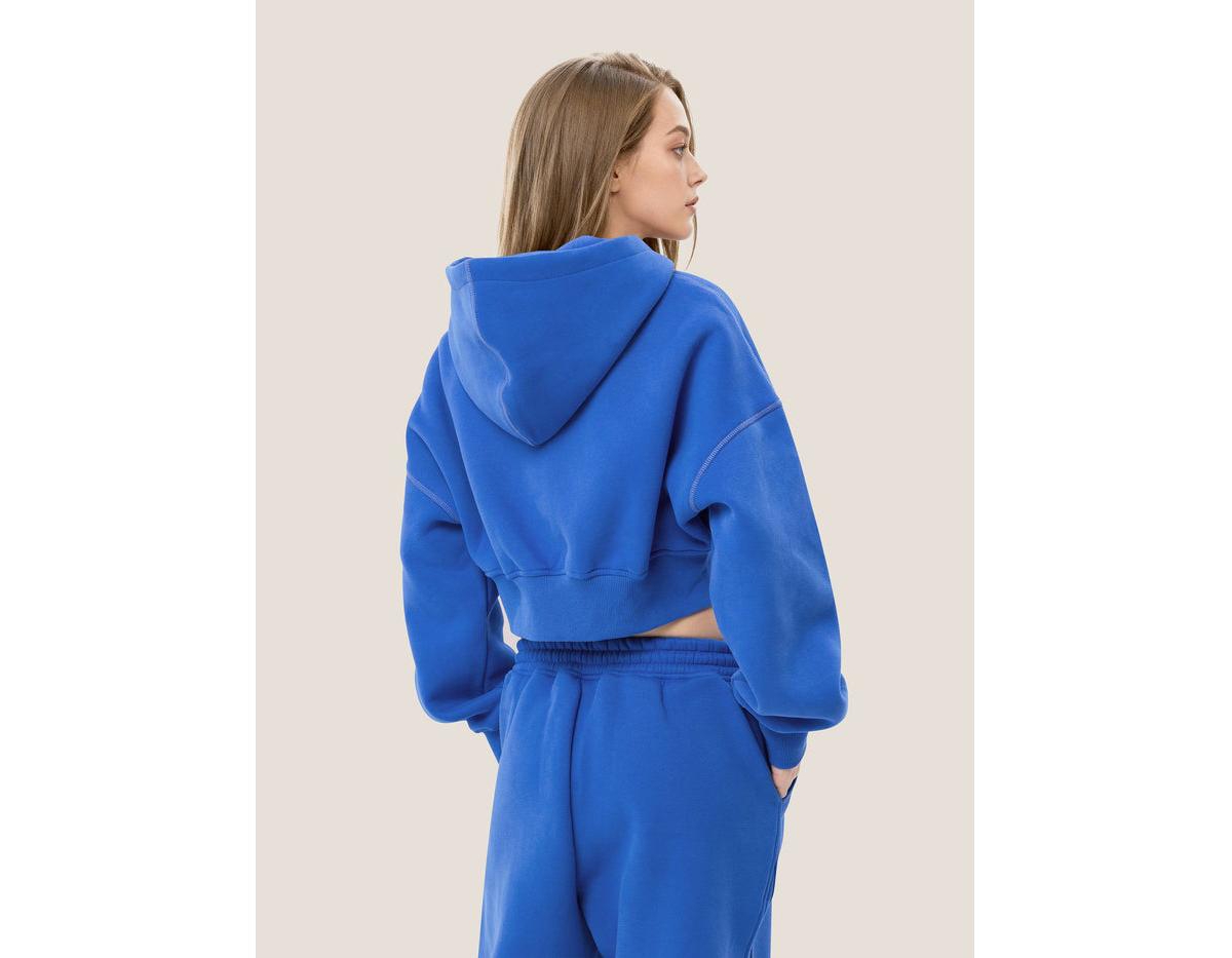 Aelfric Eden Women's Cloud Essential Fleece Cropped Pullover Hoodie Set