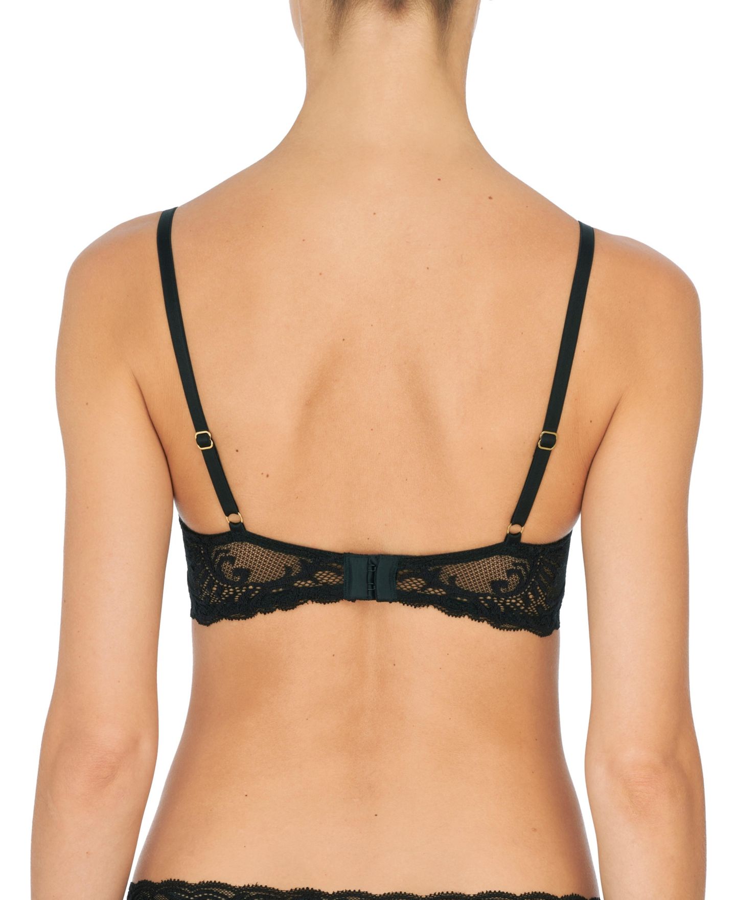 Бра Maternity Feathers Contour, глубокий вырез, кружево — Natori, цвет: Чёрный — фото 2