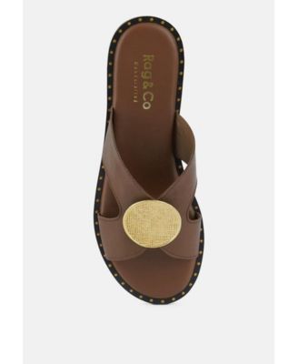 EUDORA Womens Embellished Slip-on flats