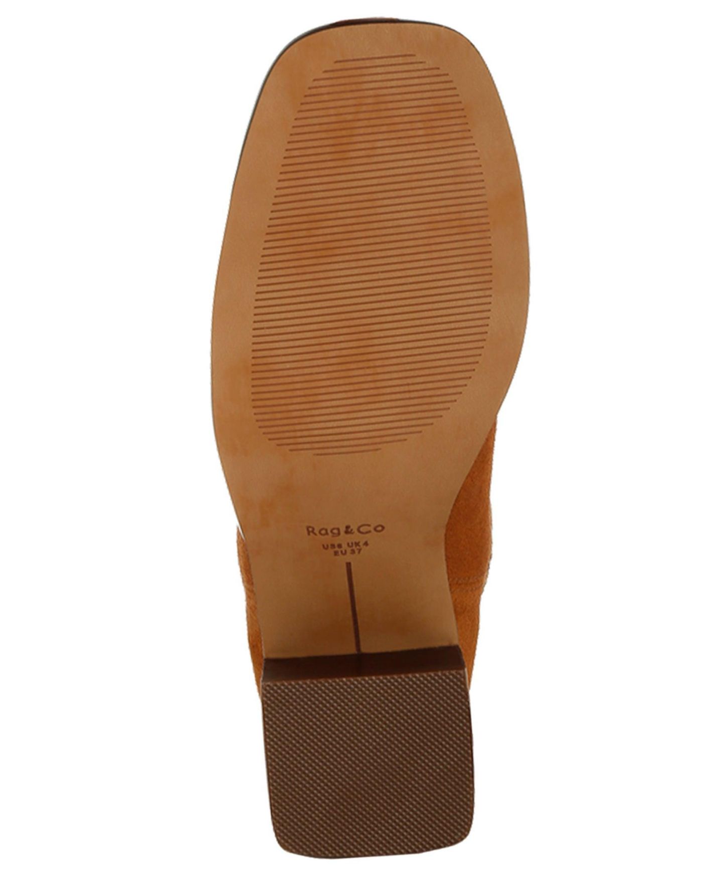 Женские ботинки Rag & Co London Rag Emberly Suede Square Toe Ankle, цвет: Бежевый / Хаки — фото 7