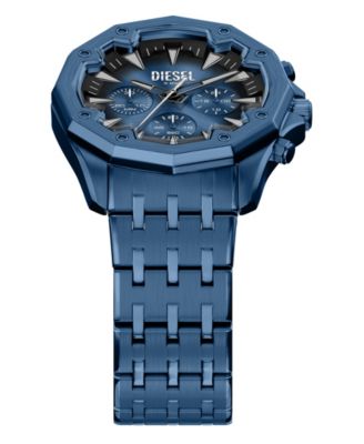 Men's Stinger Quartz Chronograph Blue Stainless Steel Watch, 46mm