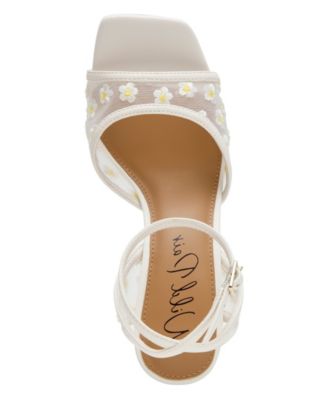 Erynn Dress Embroidered High Heel Sandals