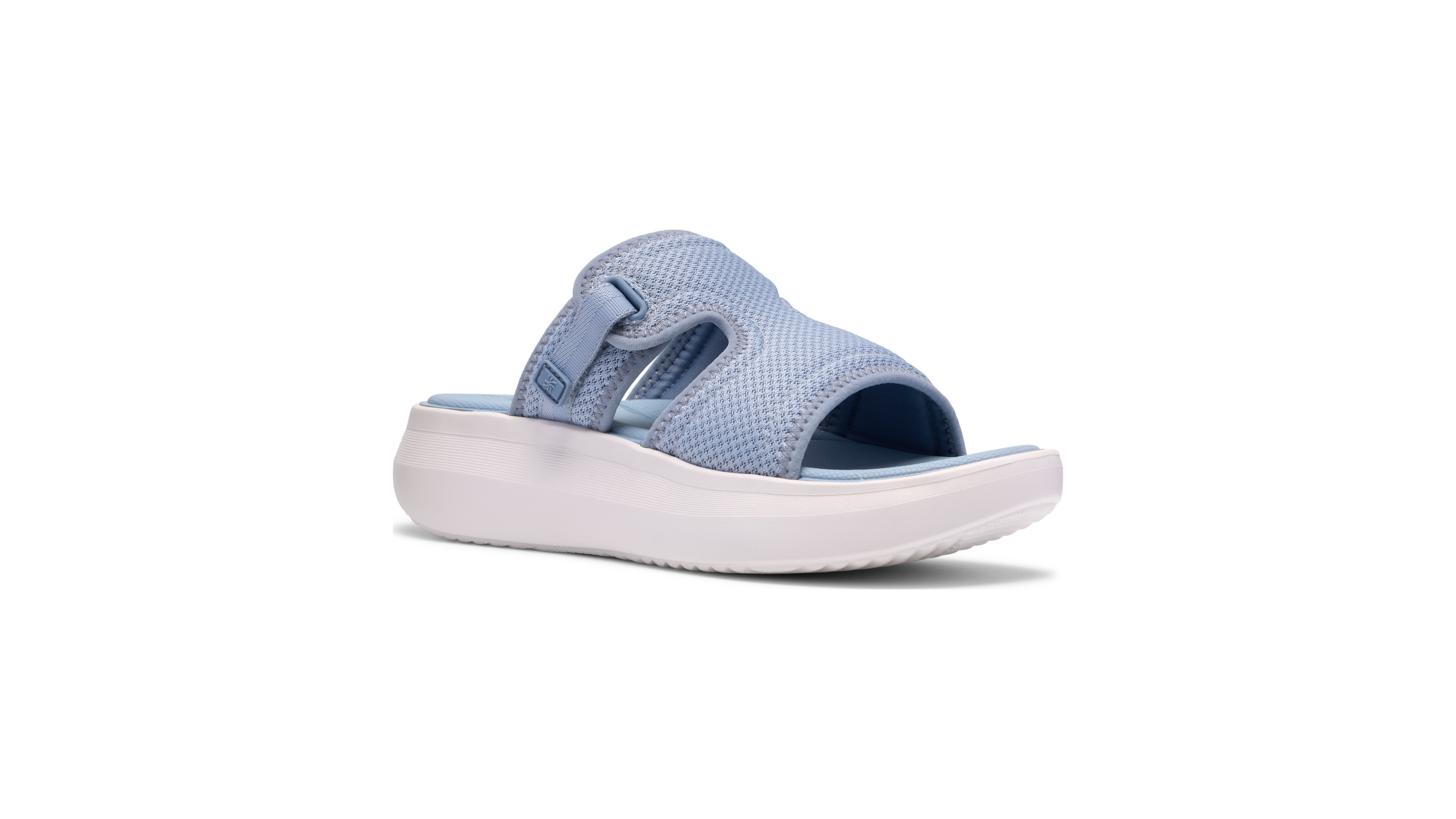 Clarks Women's Solevana Mist Slip-On Wedge Sandals