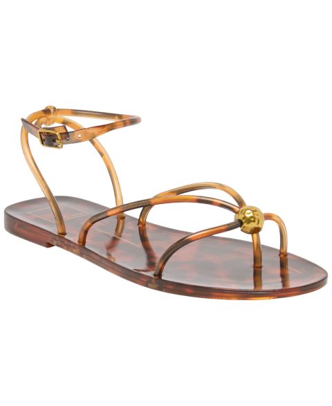 Женские сандалии Dolce Vita Kenley Vinyl Strappy Jewelry Stud Flat, цвет: Черепаховый