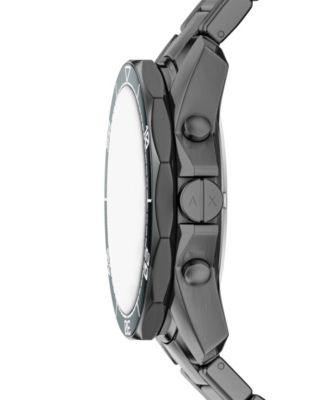 Armani Exchange Men's Quartz Chronograph Gunmetal Stainless Steel Watch, 44mm