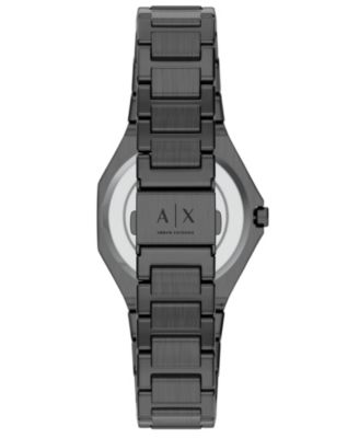 Armani Exchange Women's Quartz Three-Hand Gunmetal Stainless Steel Watch, 34mm