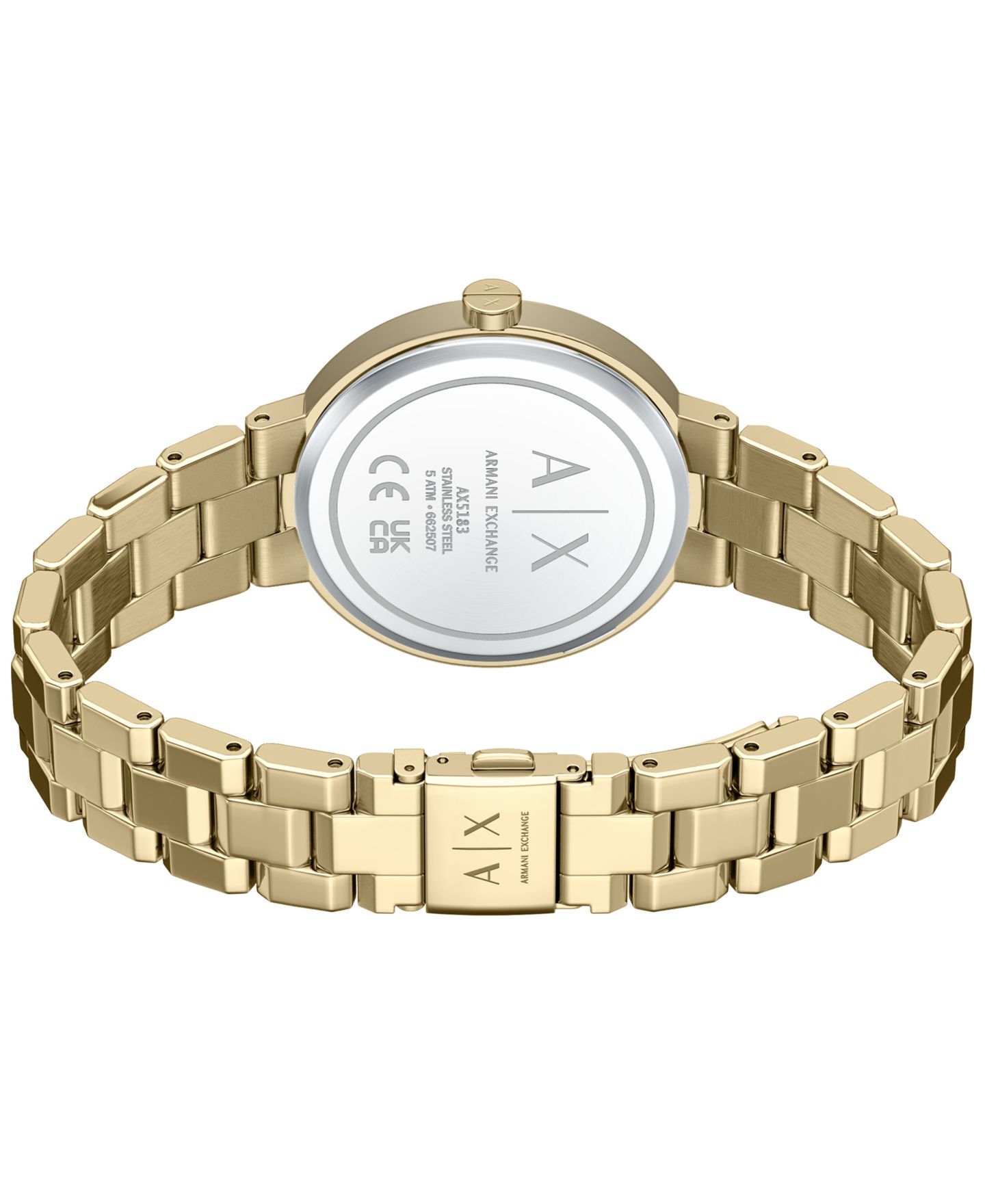Женские часы A|X Armani Exchange Quartz Two-Hand Gold Stainless Steel, 36mm — фото 6