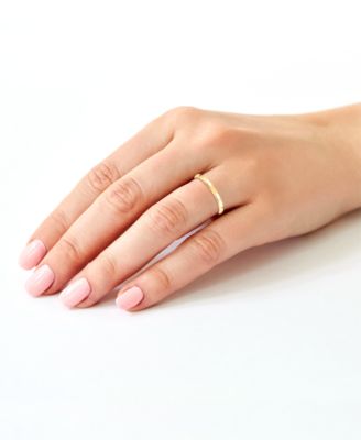 2mm Wedding Band Ring in 10k Gold or 10k White Gold