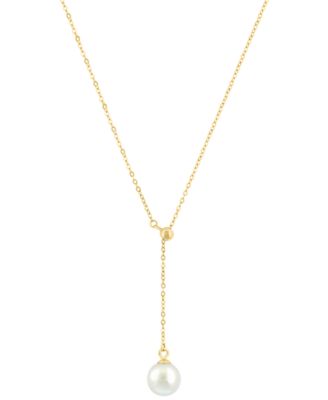 Freshwater Pearl Necklace in 14K Yellow Gold