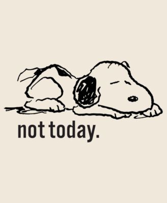 Men's Snoopy Not Today Crewneck T-Shirt